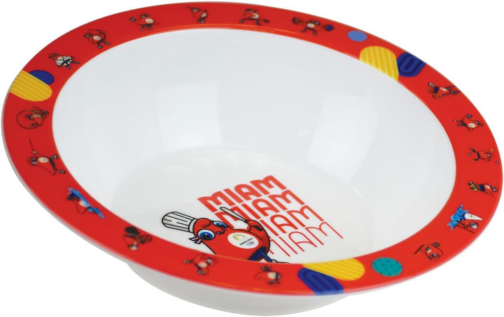 FUN HOUSE Olympique Games Paris 2024 Geschirrset JO 6 Teller 22 cm, 6 Schalen 16 cm und 6 Gläser 220