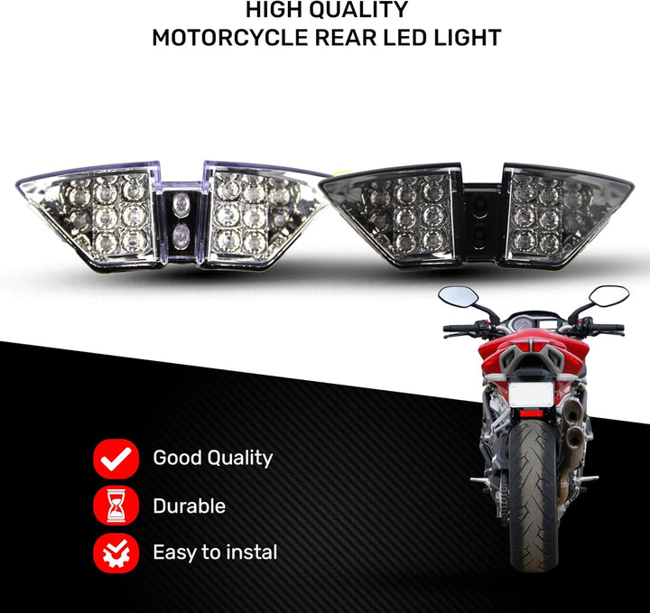 avdb-moto LED-Bremslicht mit integrierten Blinker kompatibel mit MV Agusta F4 Brutale 2010/2016 (Kla