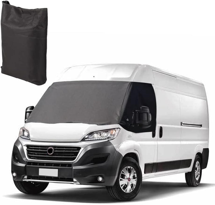 Frontscheibe Wrap Cover Ersatz für FIAT Ducato 2006-2021, Luxus Sonnenschutz Frontscheibenabdeckung