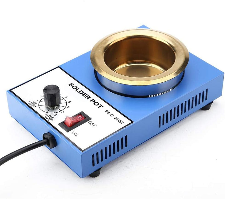 Löttopf, 220V 100mm Elektronischer Thermostat-Schaltkreis Löttopf Entlötbad 300W, 250W (optional) (E