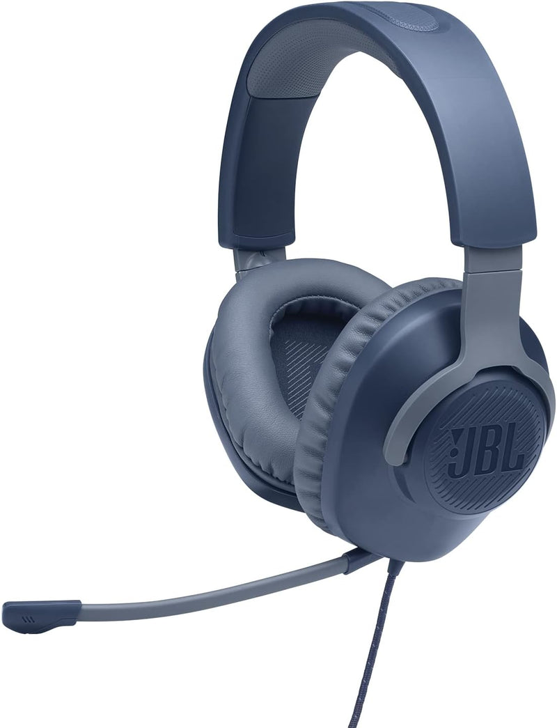 JBL Quantum 100 Over-Ear Gaming Headset – Wired 3,5 mm Klinke – Mit abnehmbarem Boom-Mikrofon – Komp