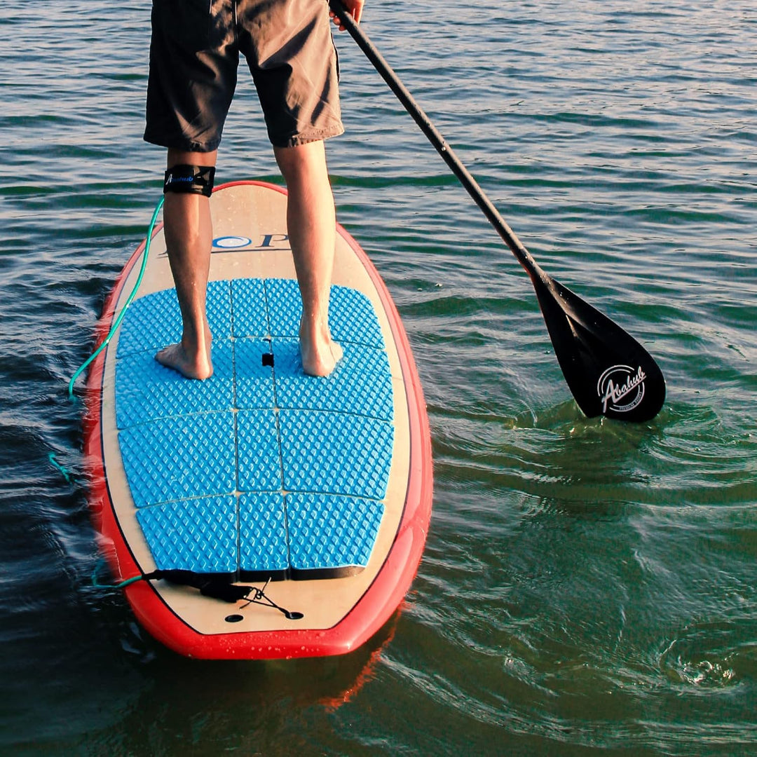Abahub 3teilig Carbon SUP Paddel mit Paddeltasche Stand Up Teleskoppaddel 170-218cm Karbonschaft+Kun