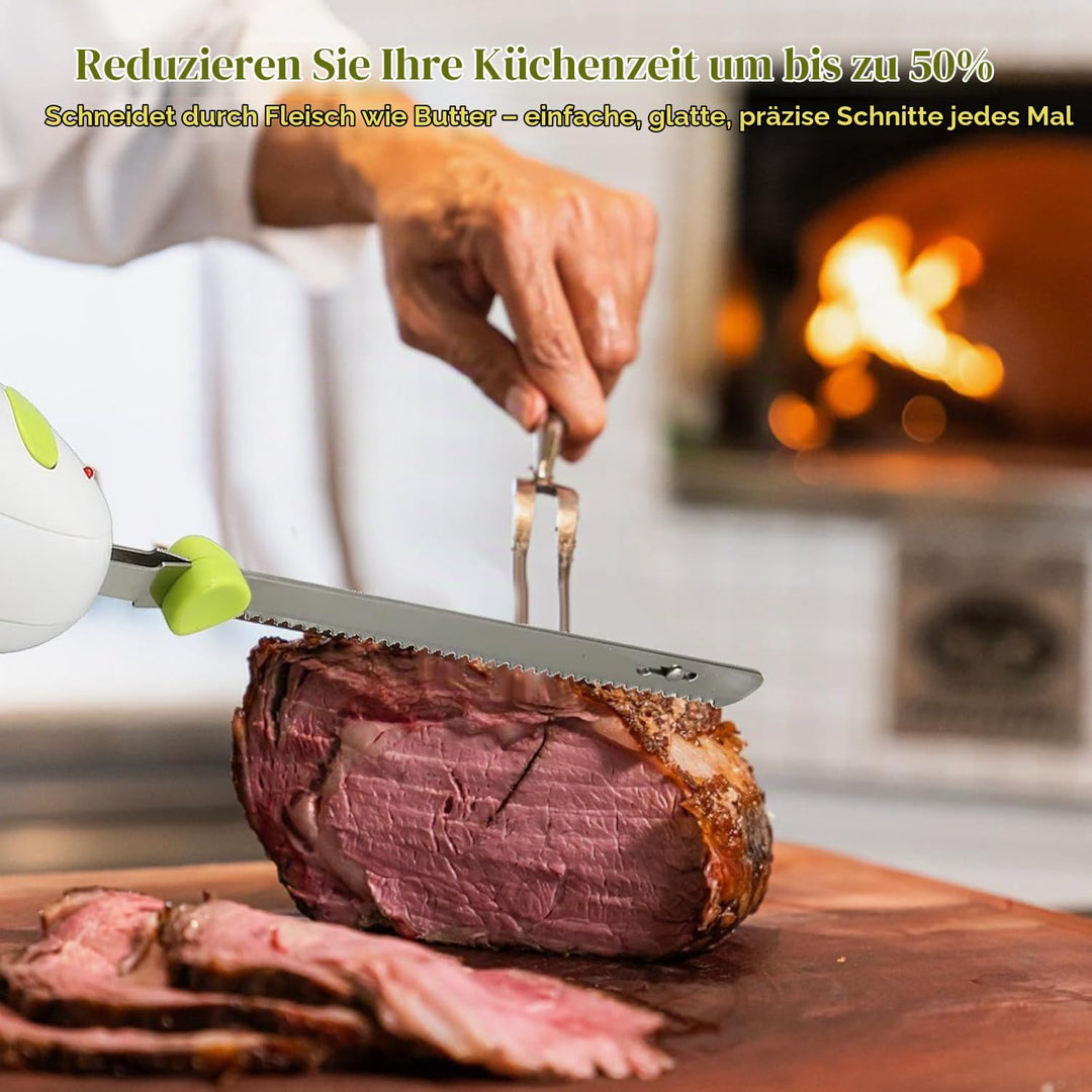 Gezahntes Elektrisches Schneidemesser, Tragbarer Elektrischer Steakschneider, Brotschneidemesser, Tr