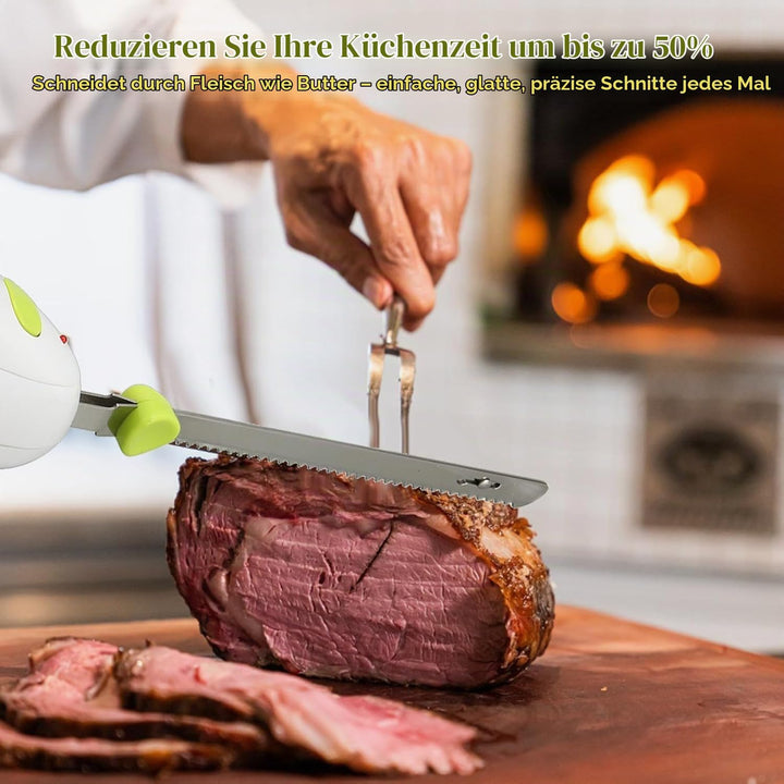 Gezahntes Elektrisches Schneidemesser, Tragbarer Elektrischer Steakschneider, Brotschneidemesser, Tr