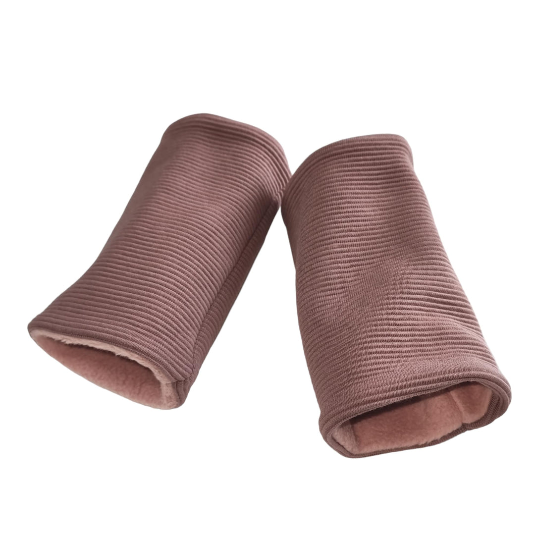 Pulswärmer (Armstulpen), aus Rippen-Jersey und Baumwollfleece, Nähwerkstatt Marke Britta Meier Alt-m