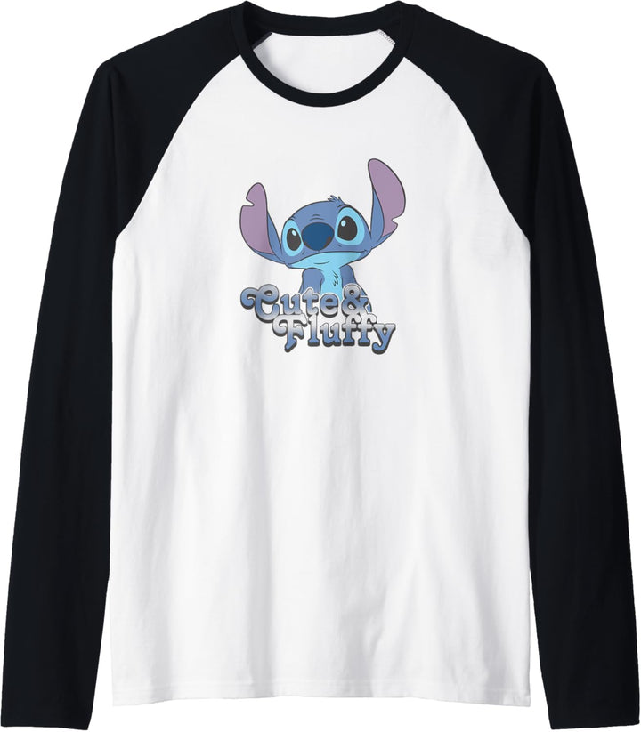 Disney Lilo & Stitch Valentinstag Stitch Cute & Fluffy Raglan