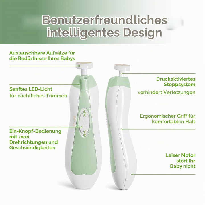 haakaa Baby Nageltrimmer Elektrisch Baby Nagelknipser Set für Neugeborene, Kleinkinder oder Erwachse