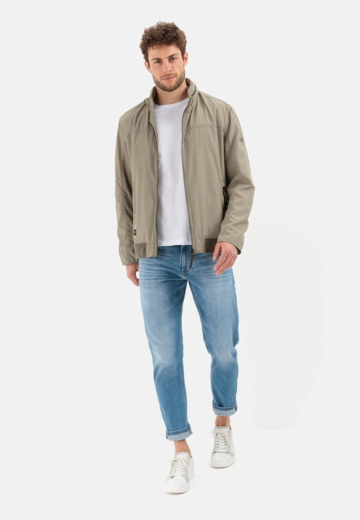 camel active Herren Leichter Blouson aus recyceltem Polyester 29 Khaki, 29 Khaki