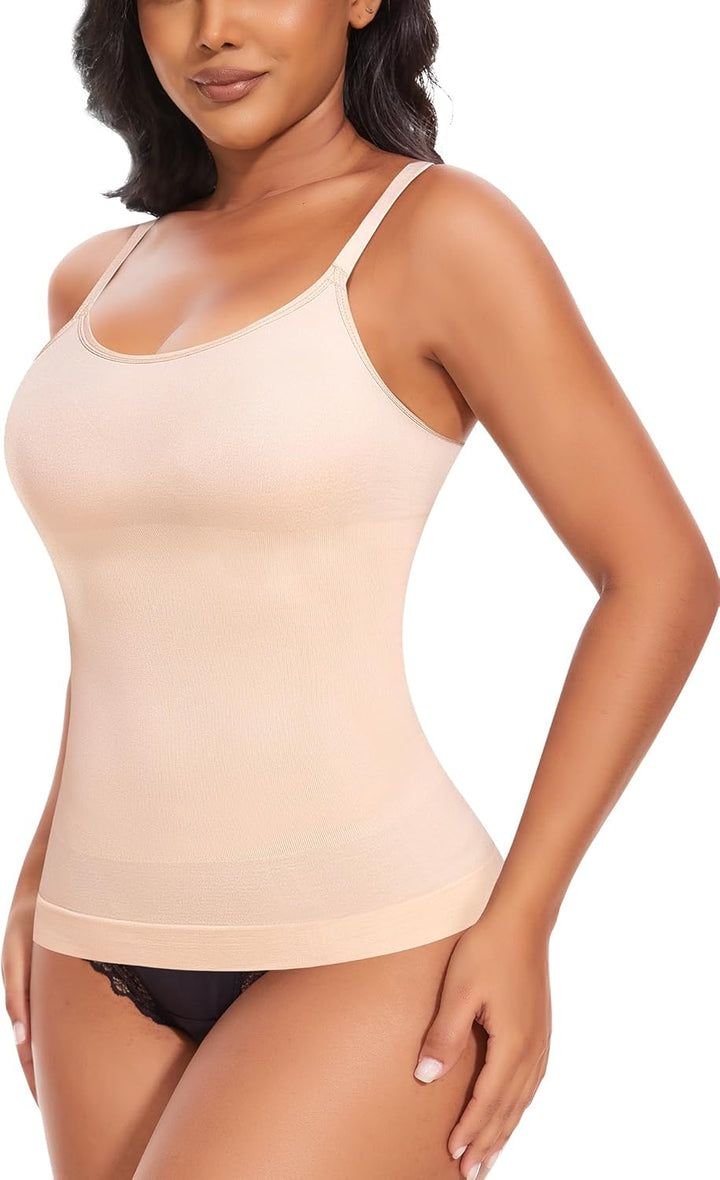 YARRCO Shape Unterhemd Damen Tank Top Bauchweg Shapewear Sport Tanktop Figurformendes Trägertop Body