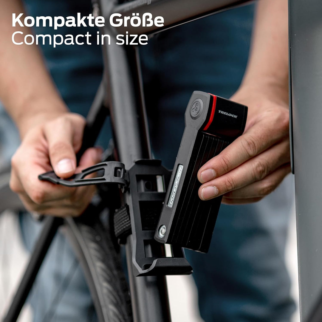 TRELOCK Fahrrad Faltschloss FS 280 TWO.GO / 80 cm/inkl. X-MOVE-Halter