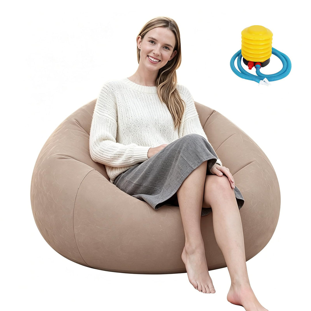 Luftsofa, Aufblasbare Couch, Aufblasbarer Sessel, 105x105x60cm Ultraweicher Inflatable Sessel, ohne