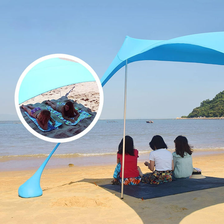 Schatten Zelt - 210 X 150 X 170cm Strandzelt Strandmuschel Beach StrandZelt Mit Sandsack Sonnensegel