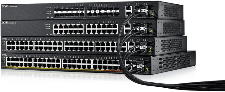 Zyxel 24-Port GbE L3 Access PoE+ Switch with 6 10G Uplink (400 W) (XGS2220-30HP)