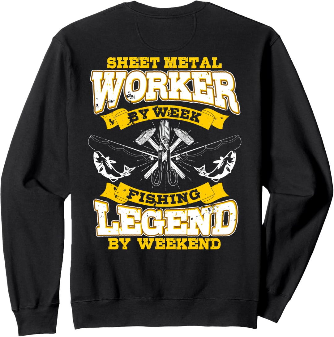Blecharbeiter Geschenke Design auf der Rückseite des Hemdes Sweatshirt