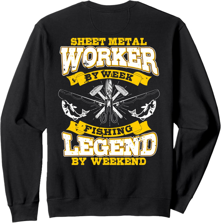 Blecharbeiter Geschenke Design auf der Rückseite des Hemdes Sweatshirt