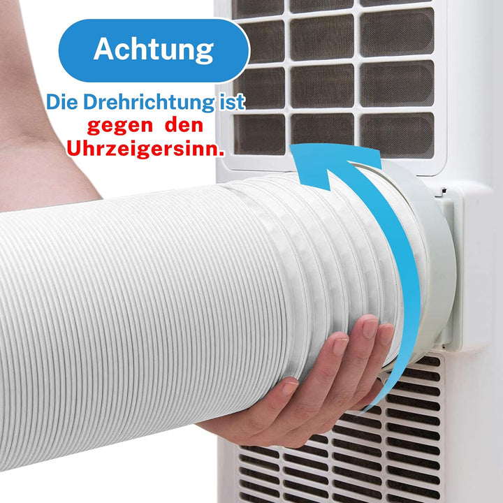 Hon&amp;Guan Tragbare Klimaanlage Schlauch 150mm Bis zu 2m Länge, klima Abluftschlauch Abluftrohr Gegen