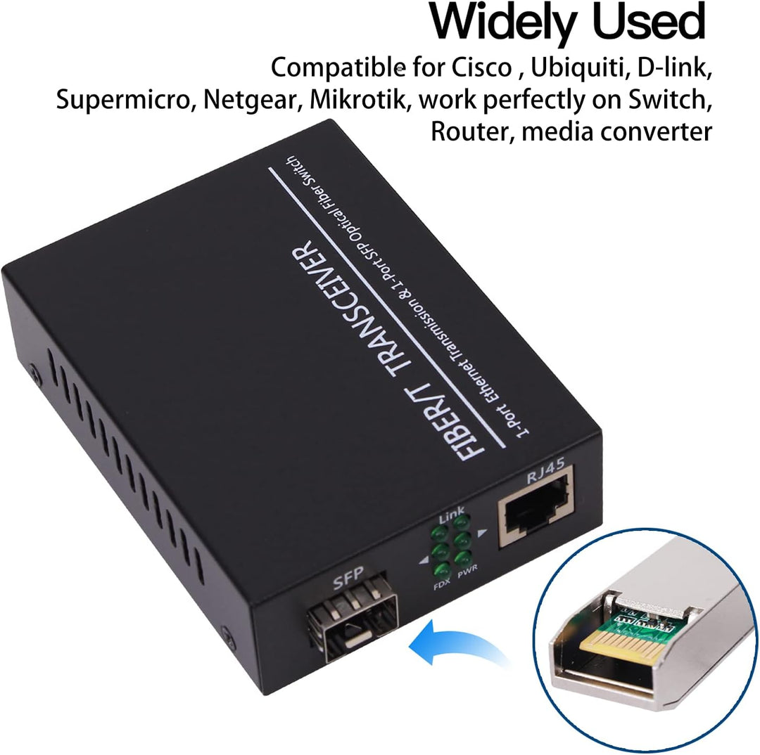 2 Stück 1,25G 850nm Multimode SFP LC Transceiver Glasfasermodul 550 Meter 1000Base-SX LC MMF für Cis