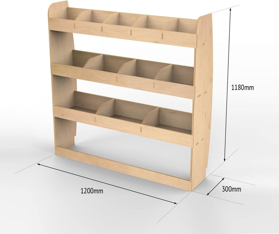 Vanify - Kompatibel mit Volkswagen Transporter T5 T6 L2 2003+ Fahrzeugeinrichtung Fahrzeugregale, Fa
