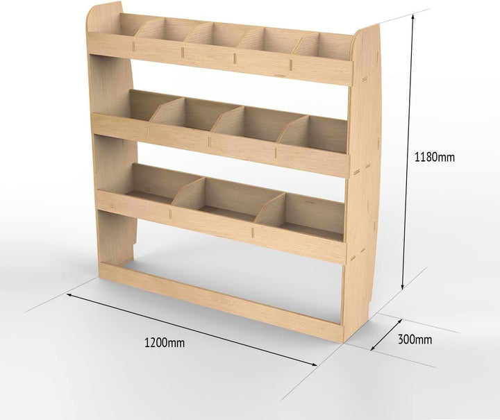 Vanify - Kompatibel mit Volkswagen Transporter T5 T6 L2 2003+ Fahrzeugeinrichtung Fahrzeugregale, Fa