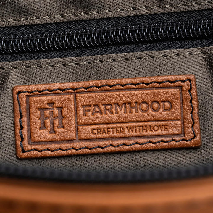 Memphis Damen/Herren Leder Aktentasche mit Schnallenverschluss | Messenger Bag mit Steckfächern und