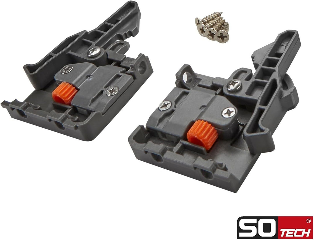 SOTECH 1 Paar FullSlide Vollauszüge UV2-35-K1D-L300-SC für Holzschublade 300 mm Schubladenschienen b