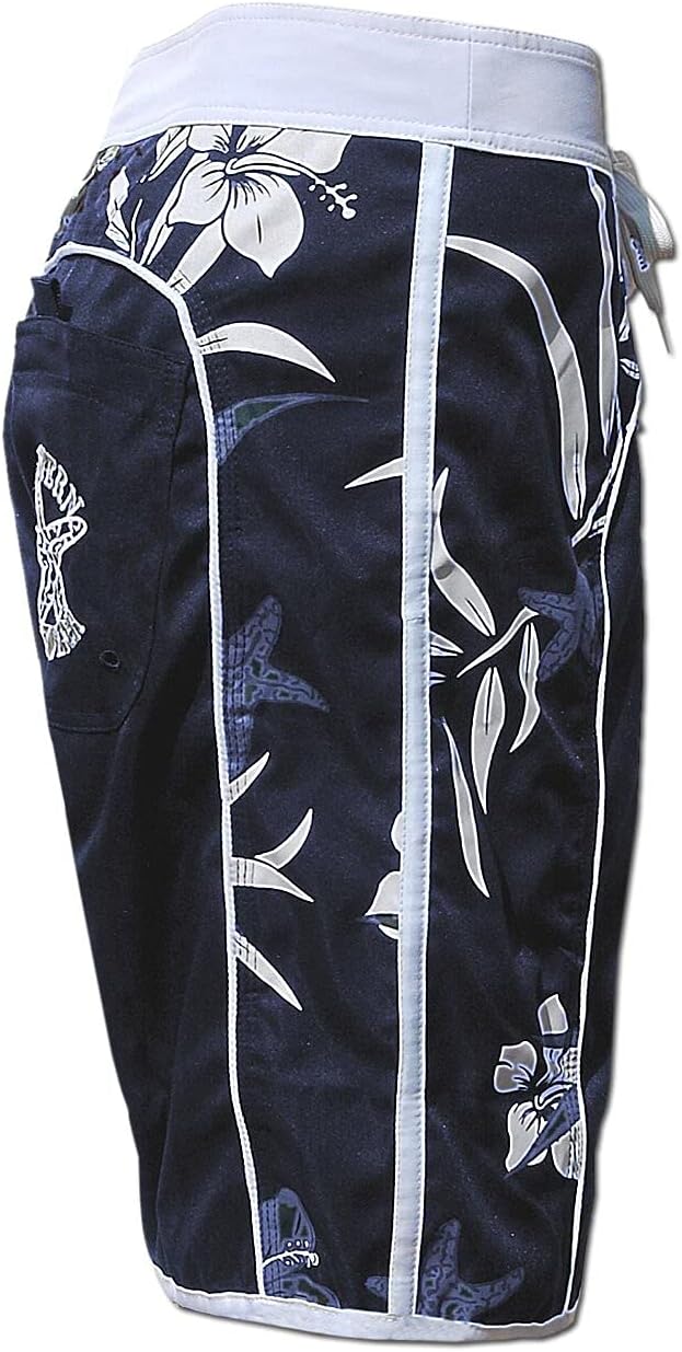 SEESTERN Damen Microstrech Boardshorts Surfshorts Boardshort Badehorts XS-4XL /2123 3XL Blau, 3XL Bl
