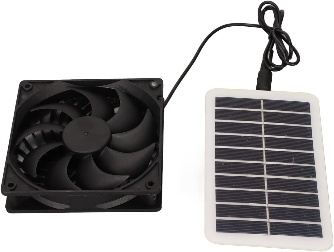 Haofy 15W Wasserdichtes Solarpanel-Lüfter-Kit, Solar-Ventilator-Abluftventilator für Gewächshaus, Da