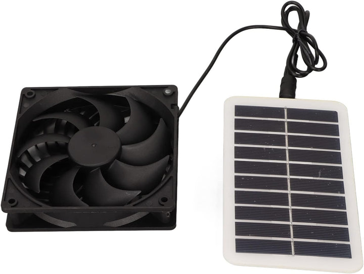 Haofy 15W Wasserdichtes Solarpanel-Lüfter-Kit, Solar-Ventilator-Abluftventilator für Gewächshaus, Da