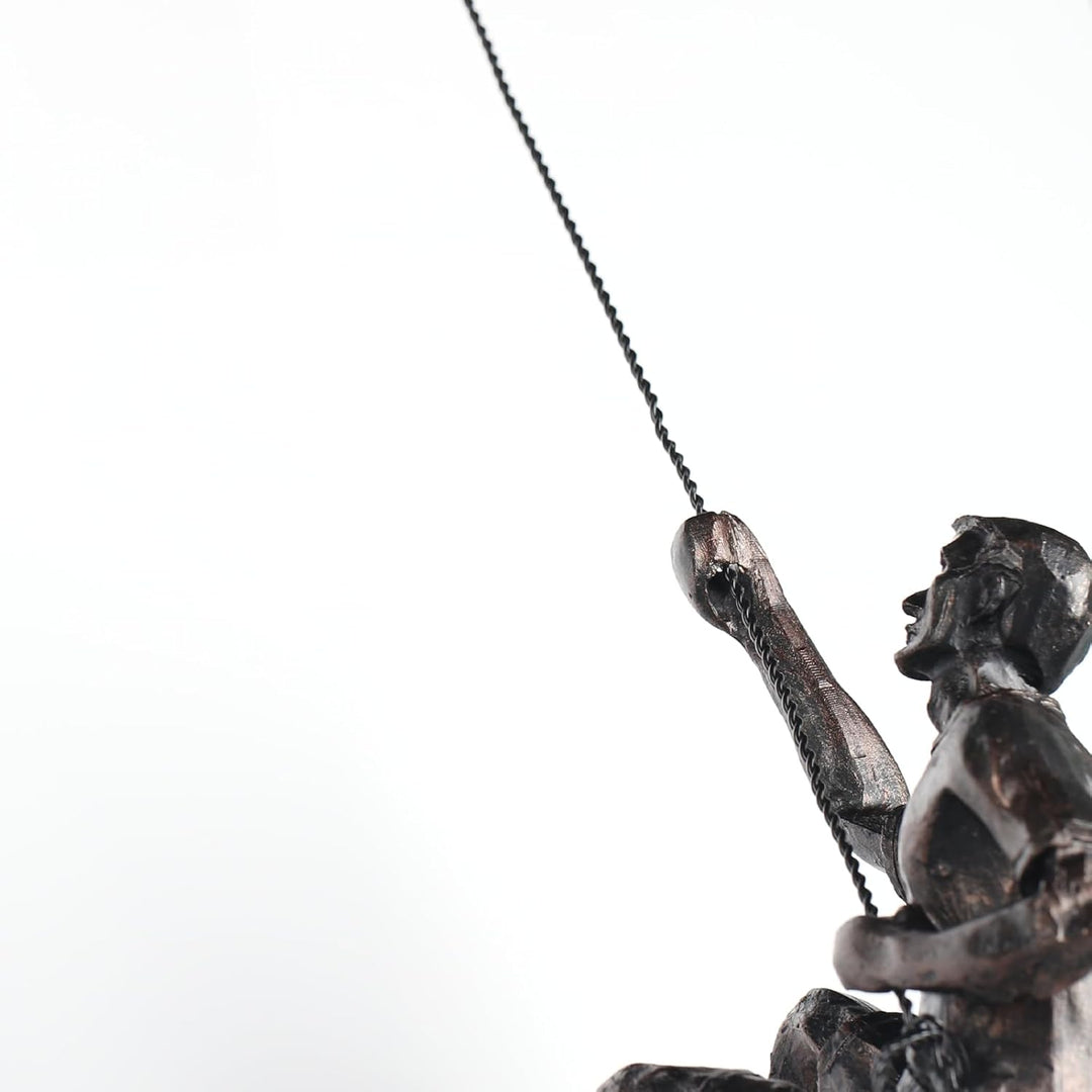 XYQXYQ Kletterer Skulptur, moderne dekorative Wandkunst, männliche Skulptur, kreative Rostklettererk