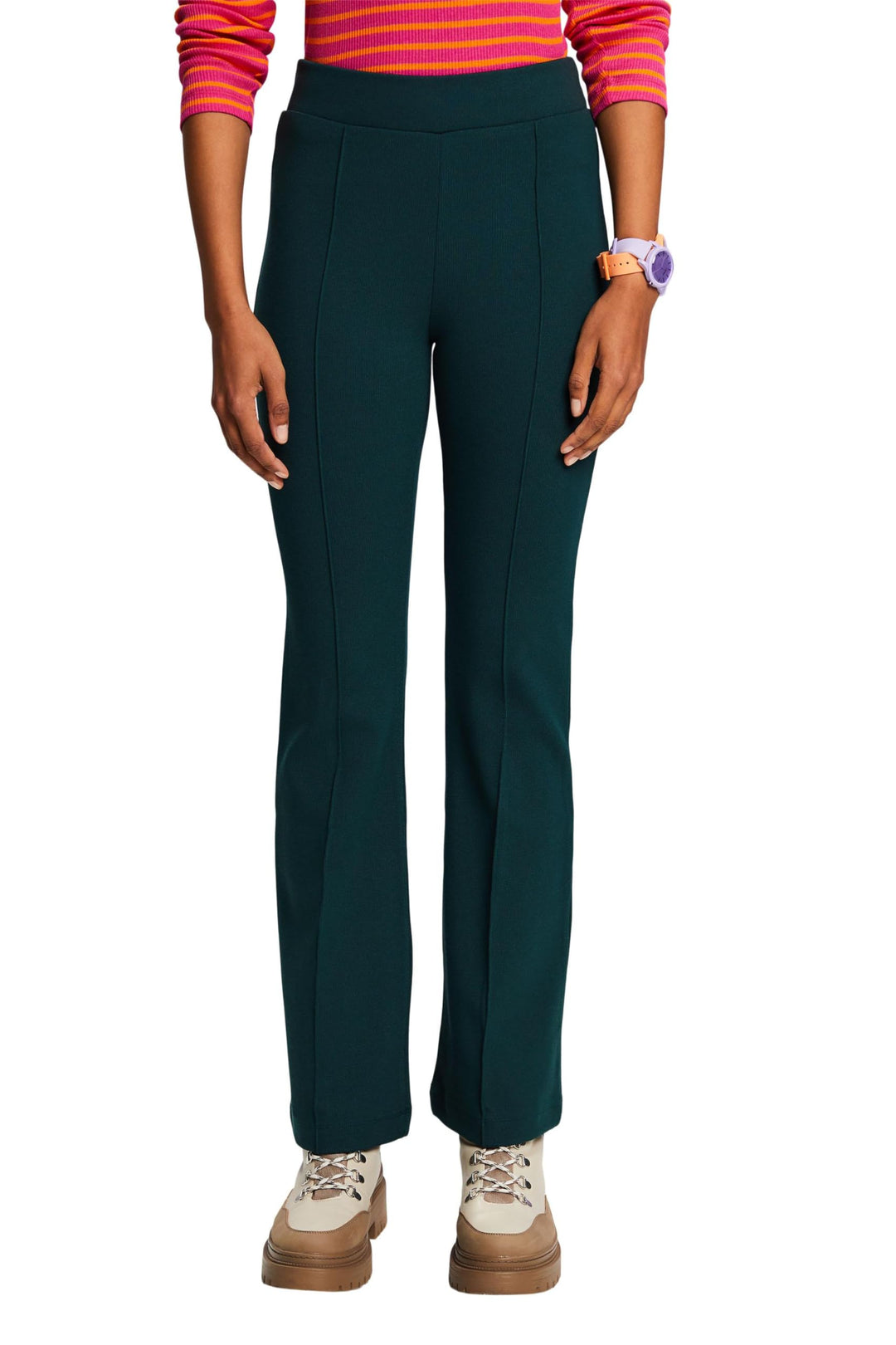 ESPRIT Damen Hose, 305/Emerald Green