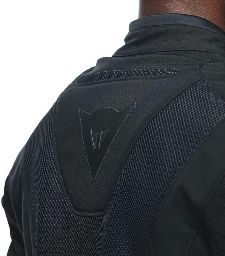 Dainese Herren Energyca Air Tex Jacket Motorradjacke Cordura mit Protektoren 62 Schwarz/Schwarz, 62