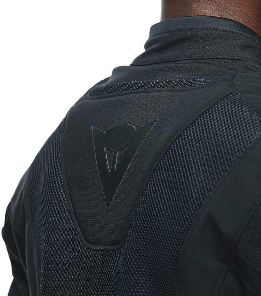 Dainese Herren Energyca Air Tex Jacket Motorradjacke Cordura mit Protektoren 62 Schwarz/Schwarz, 62