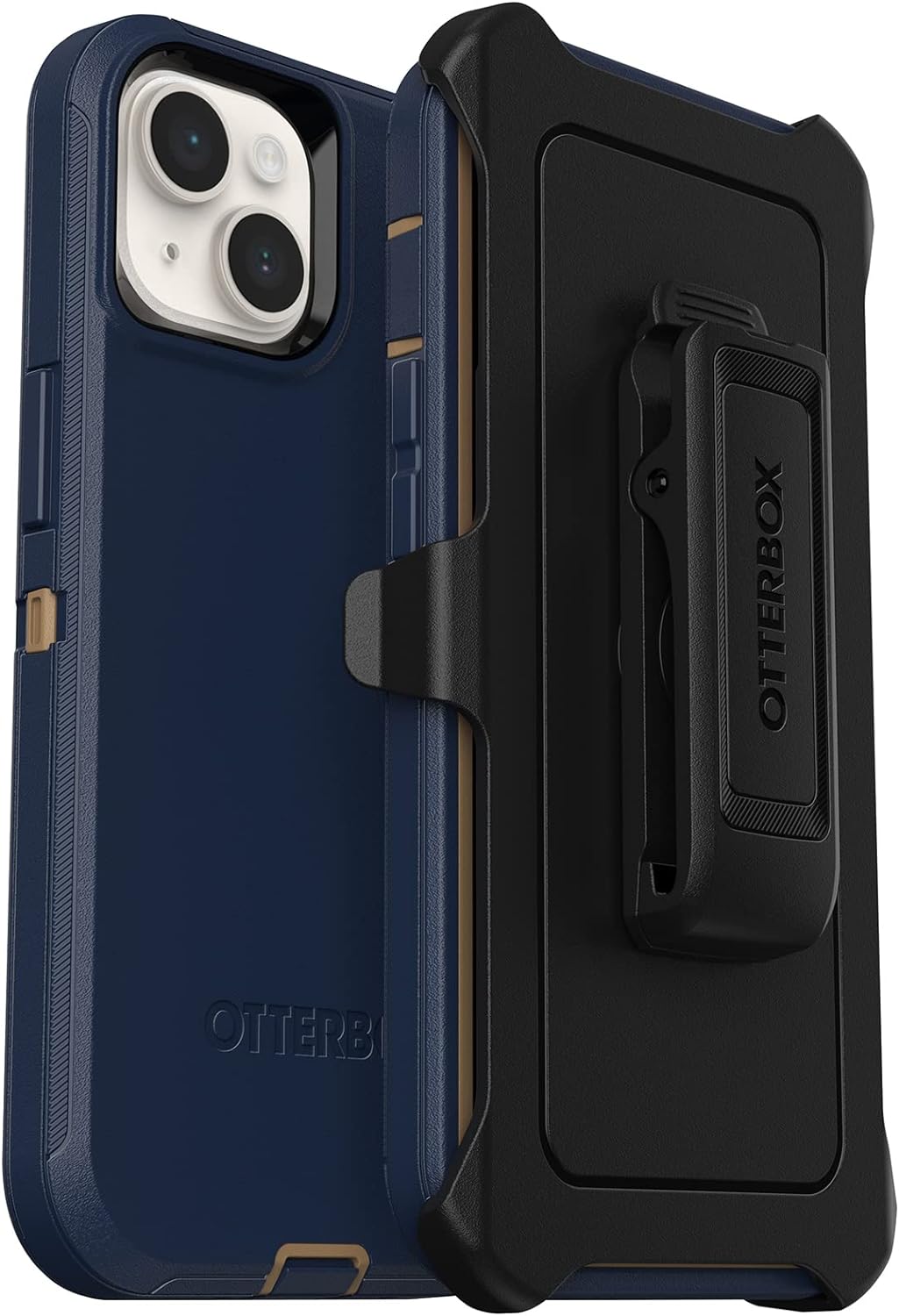 OtterBox Defender Series Displaylose Schutzhülle für iPhone 14 Plus, Blaue Wildlederschuhe (blau) De
