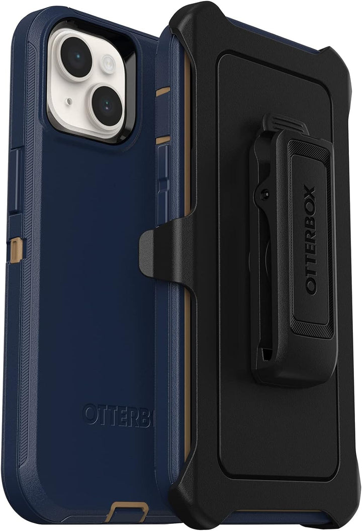 OtterBox Defender Series Displaylose Schutzhülle für iPhone 14 Plus, Blaue Wildlederschuhe (blau) De