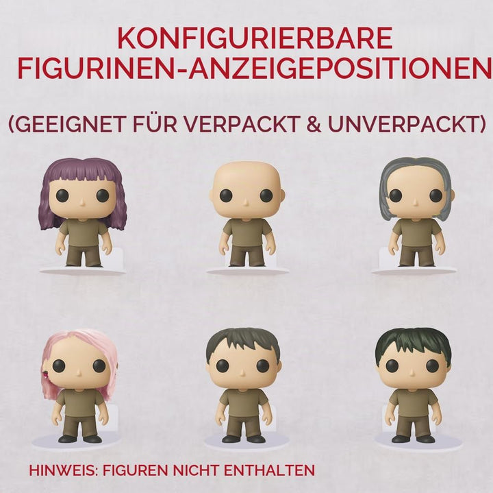 Tapeera Acryl-Display für Funko Pop Regale – geeignet für verpackte und unverpackte Figuren – 10,2 c