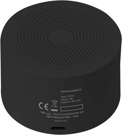 SBS Bluetooth Lautsprecher mit Tragegurt - 3W Wireless Lautsprecher Box rot - Musikbox