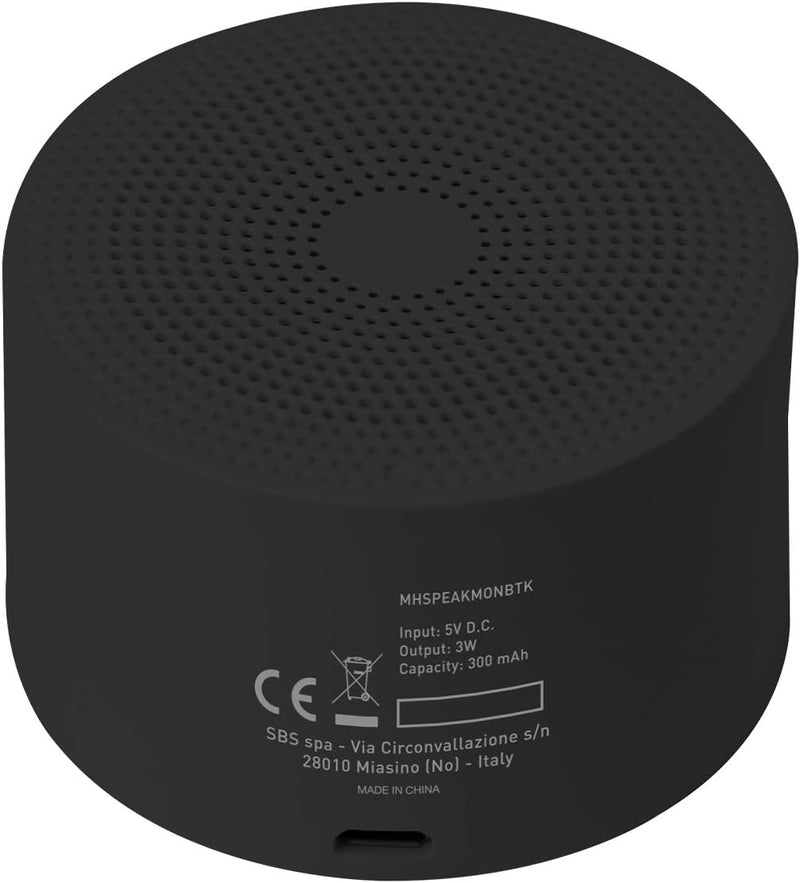 SBS Bluetooth Lautsprecher mit Tragegurt - 3W Wireless Lautsprecher Box rot - Musikbox