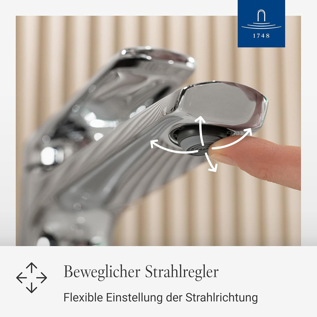 Villeroy &amp; Boch Oasis Waschtischarmatur - Waschbeckenarmatur wassersparend mit Keramikkartusche - Wa