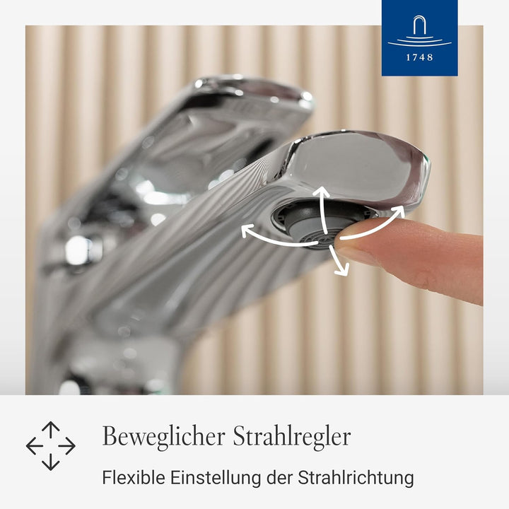 Villeroy &amp; Boch Oasis Waschtischarmatur - Waschbeckenarmatur wassersparend mit Keramikkartusche - Wa