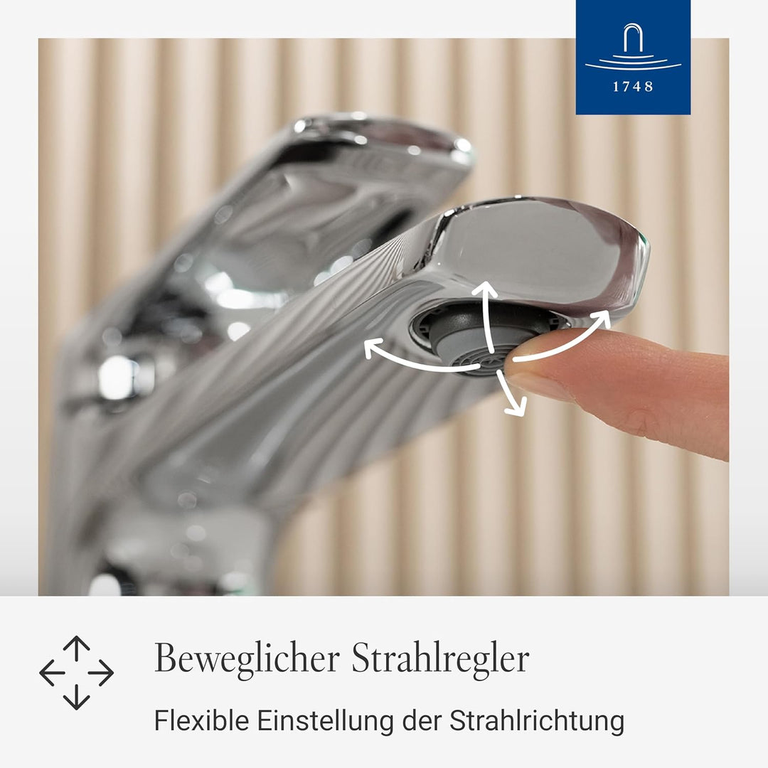 Villeroy &amp; Boch Oasis Waschtischarmatur - Waschbeckenarmatur wassersparend mit Keramikkartusche - Wa