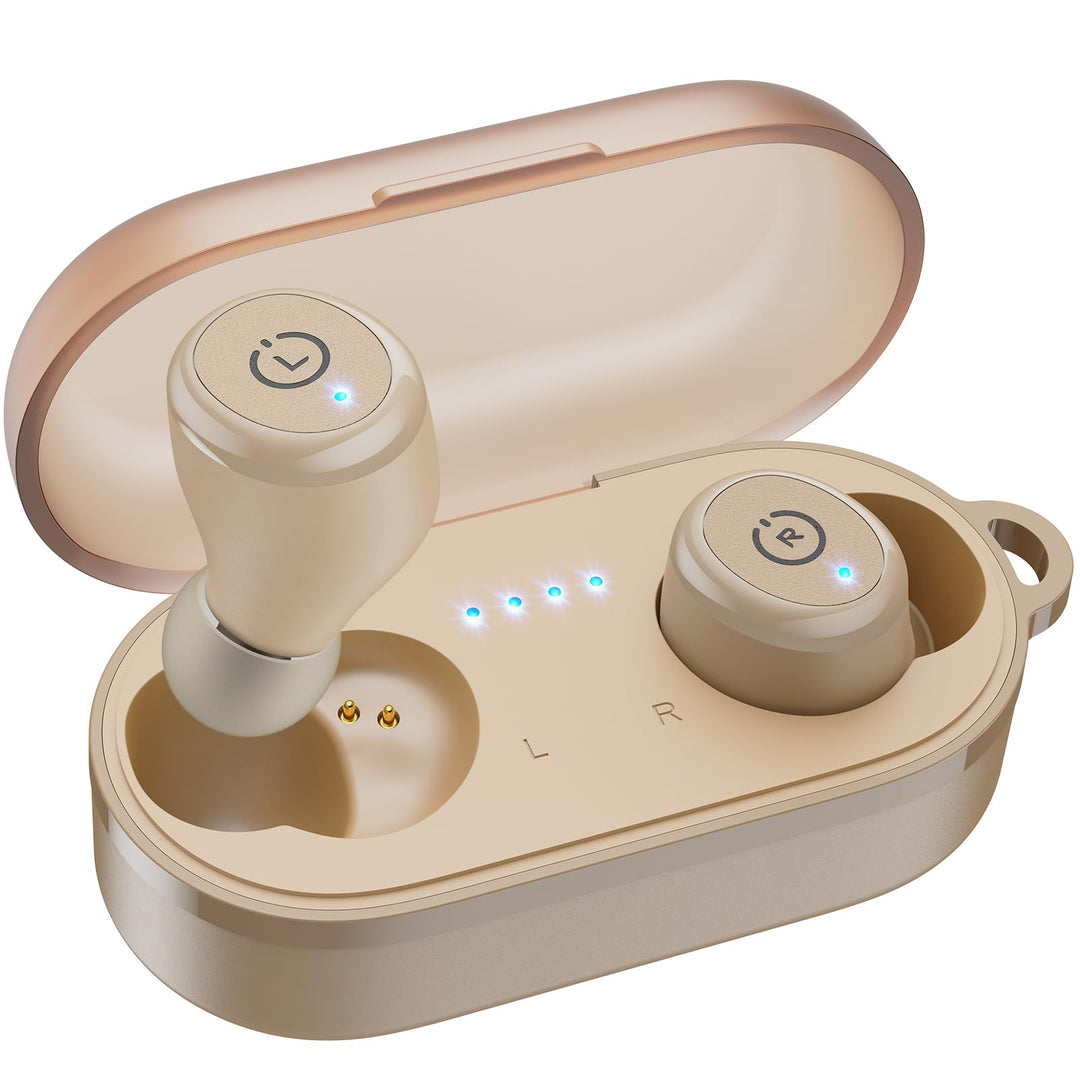 TOZO T10 Kopfhörer Kabellos Bluetooth In Ear mit Ladecase 55 Std. IPX8 | ENC für klare Anrufe und Kl