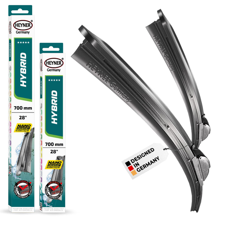 HEYNER® Scheibenwischer-Set HYBRID Kompatibel für Kia Carens (Bj. 13-20)