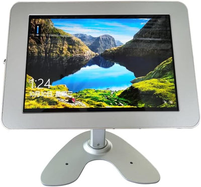 System-S Tisch Halterung abschliessbar für Microsoft Surface Pro 8 13.0" in Grau
