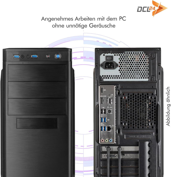 dcl24 Office Rechner AMD Ryzen 5 5600G, AMD Radeon Grafik Vega - 500GB SSD, 16GB DDR4, schneller Com