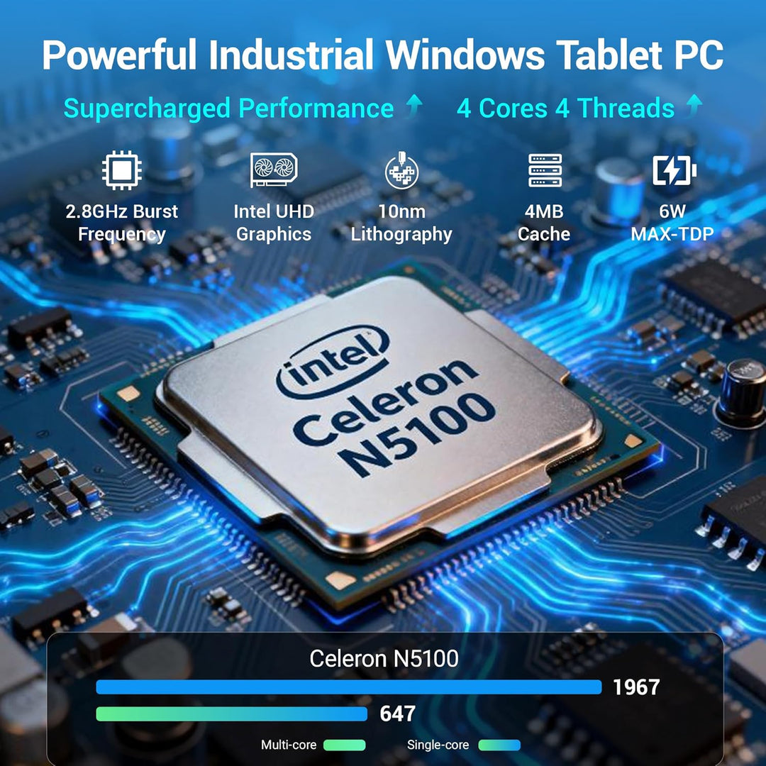 Tablet Panel Computer All in One 13,3 Zoll-HEIGAOLAPC Industrie Touch Panel PC Win11, N5100, Embedde