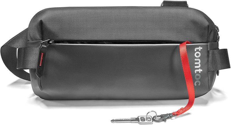 tomtoc Kompakt Sling Bag, 4L Minimalistisch Brusttasche Umhängetasche Schultertasche für Herren und