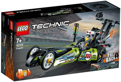 LEGO 43103 Technic Dragster Rennauto und Hot Road, 2in1 Set, Rennwagen für Kinder ab 7 Jahre, Spielz