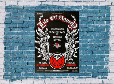 Life of Agony - Live in, Düsseldorf & Hamburg 2007 » Konzertplakat/Premium Poster | Live Konzert Ver