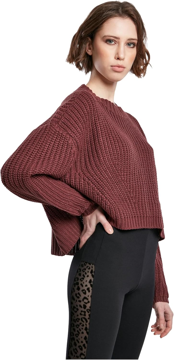 Urban Classics Damen Sweatshirt Ladies Wide Oversize Sweater Pullover für Frauen, in über 10 Farben