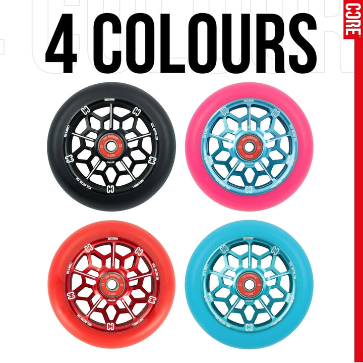 Centrano Unisex – Erwachsene Core Hex Scooter Rolle, Rot, 110mm 110mm Rot, 110mm Rot